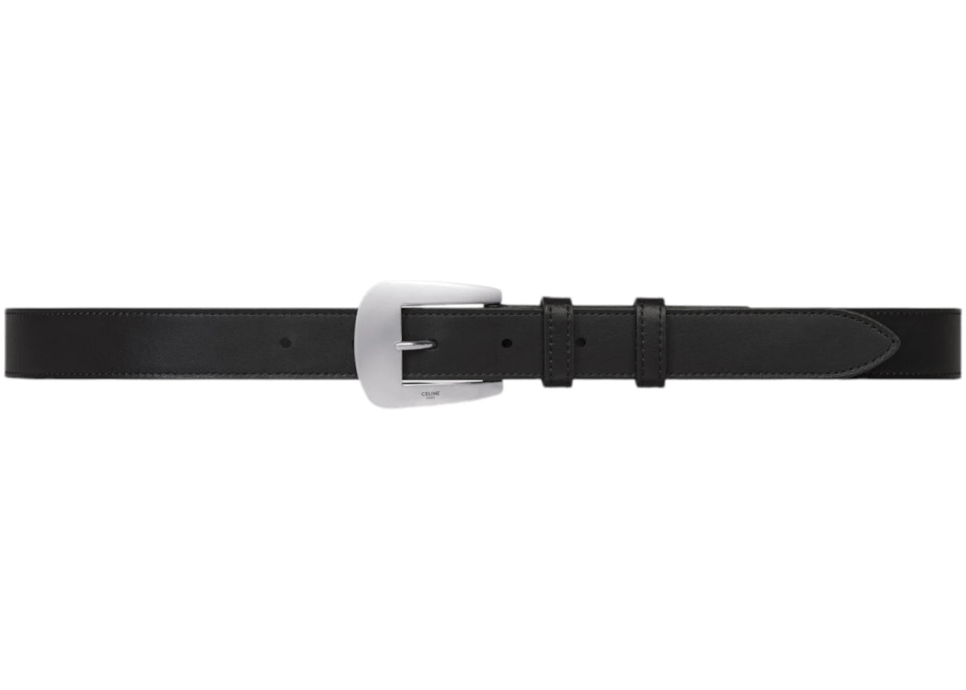 Celine Belt Medium Marco Vintage Calfskin Black
