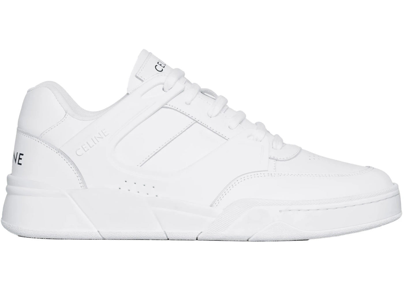 Celine CT-07 Trainer Low Lace-Up White Leather