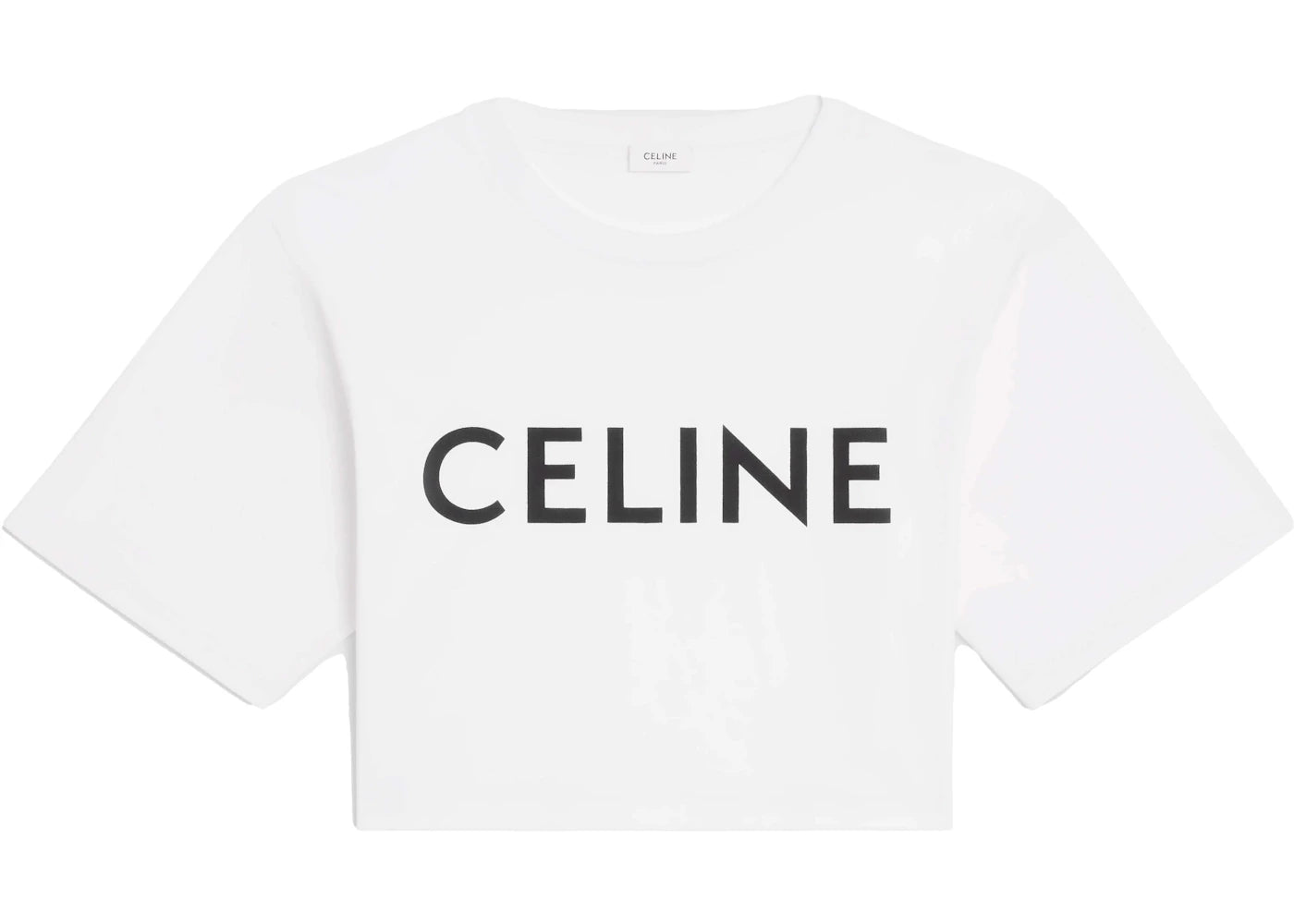 Celine Cotton Jersey Cropped Ecru/Black