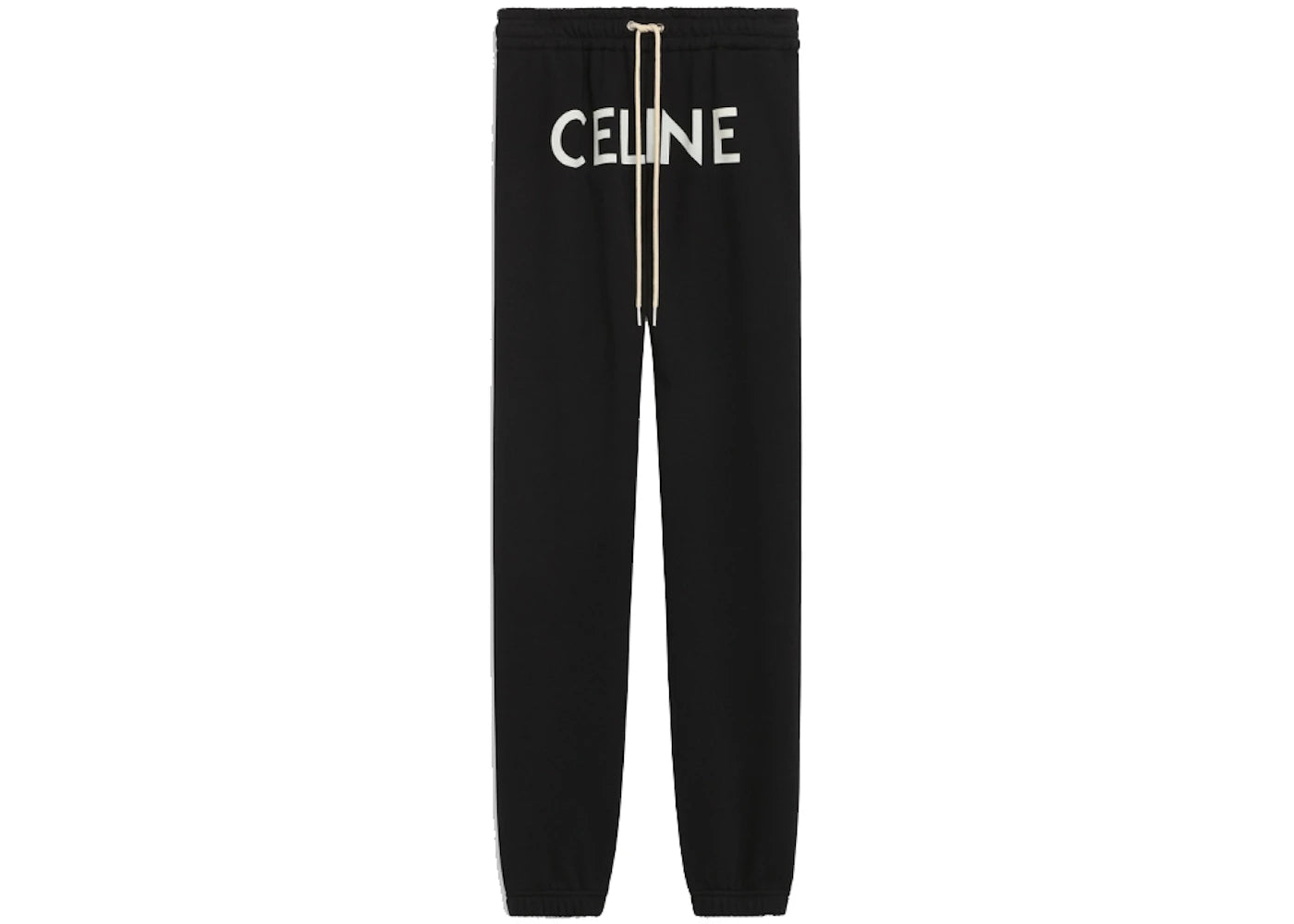 Celine Cotton Track Pants Black/White