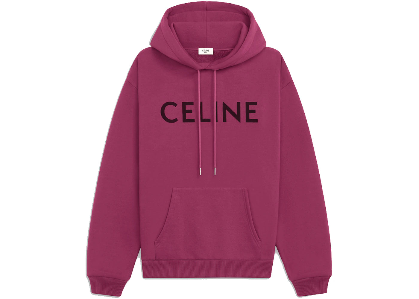 Celine Loose Cotton Sweatshirt Pink/Black