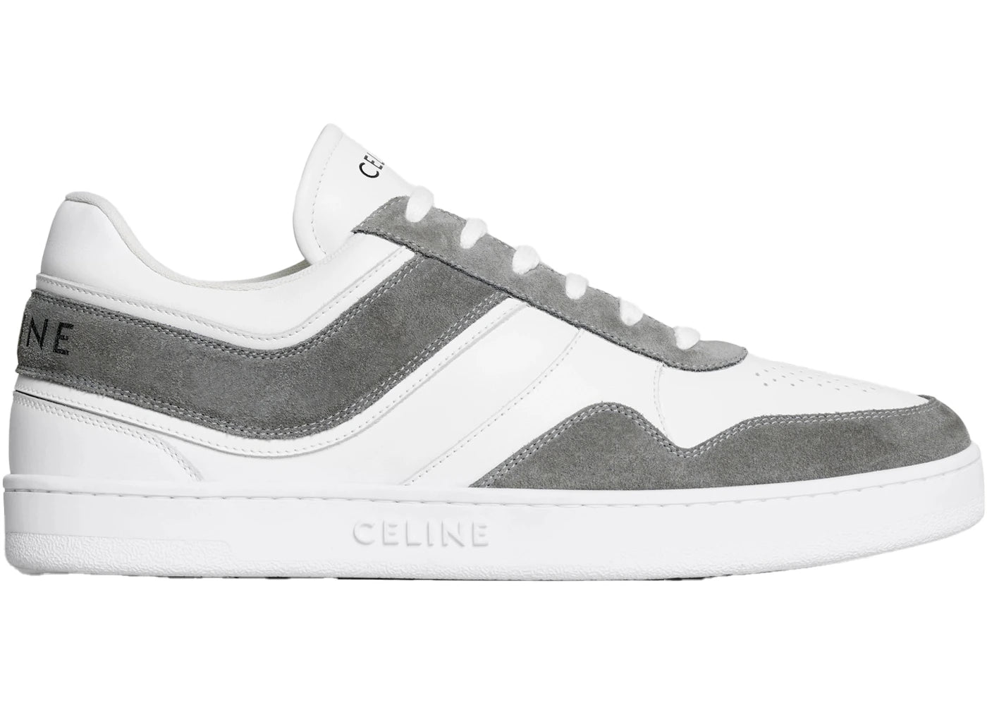 Celine Low Lace Up Grey Optic White