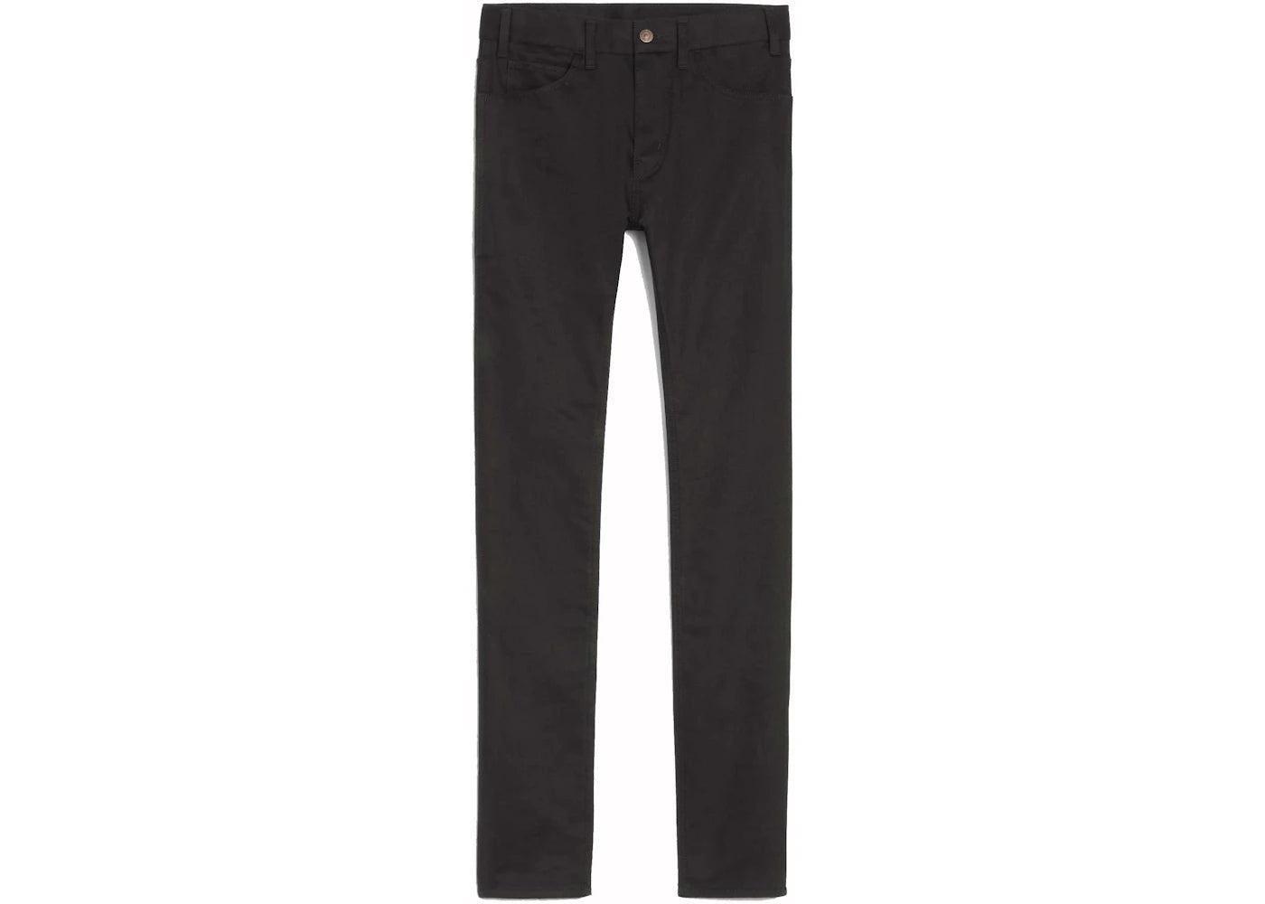 Celine Low-Rise Skinny Jeans Vintage Pure Black Denim