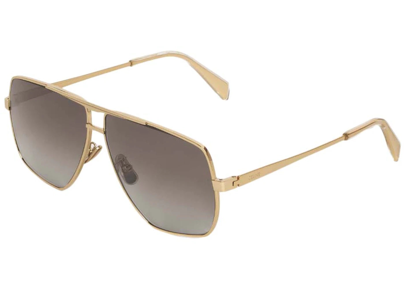 Celine Metal Frame 25 Polarized Lenses Sunglasses Gold/Gradient Brown
