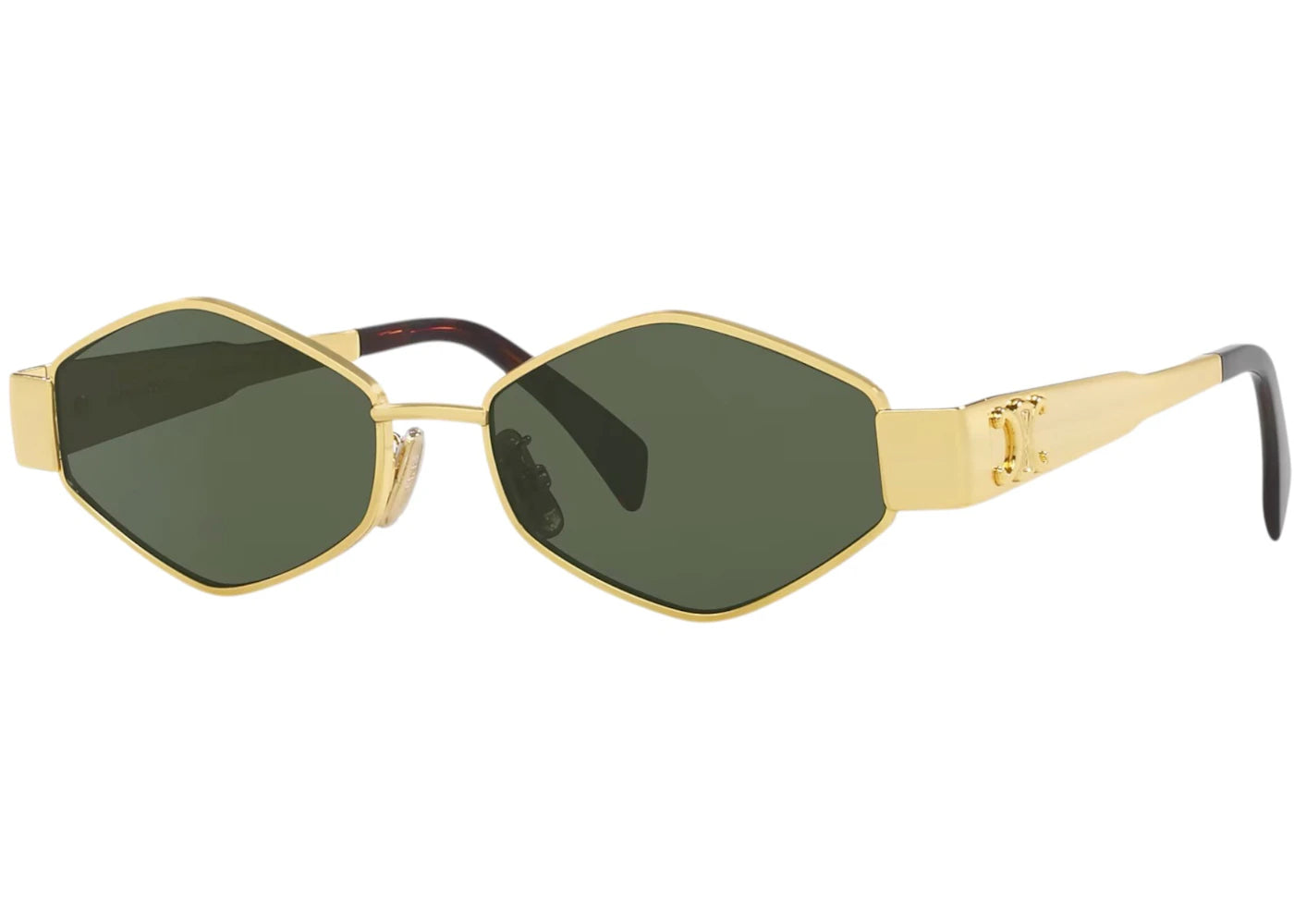 Celine Metaltriomphe Sunglasses Gold/Green (CL000401 2300J1)