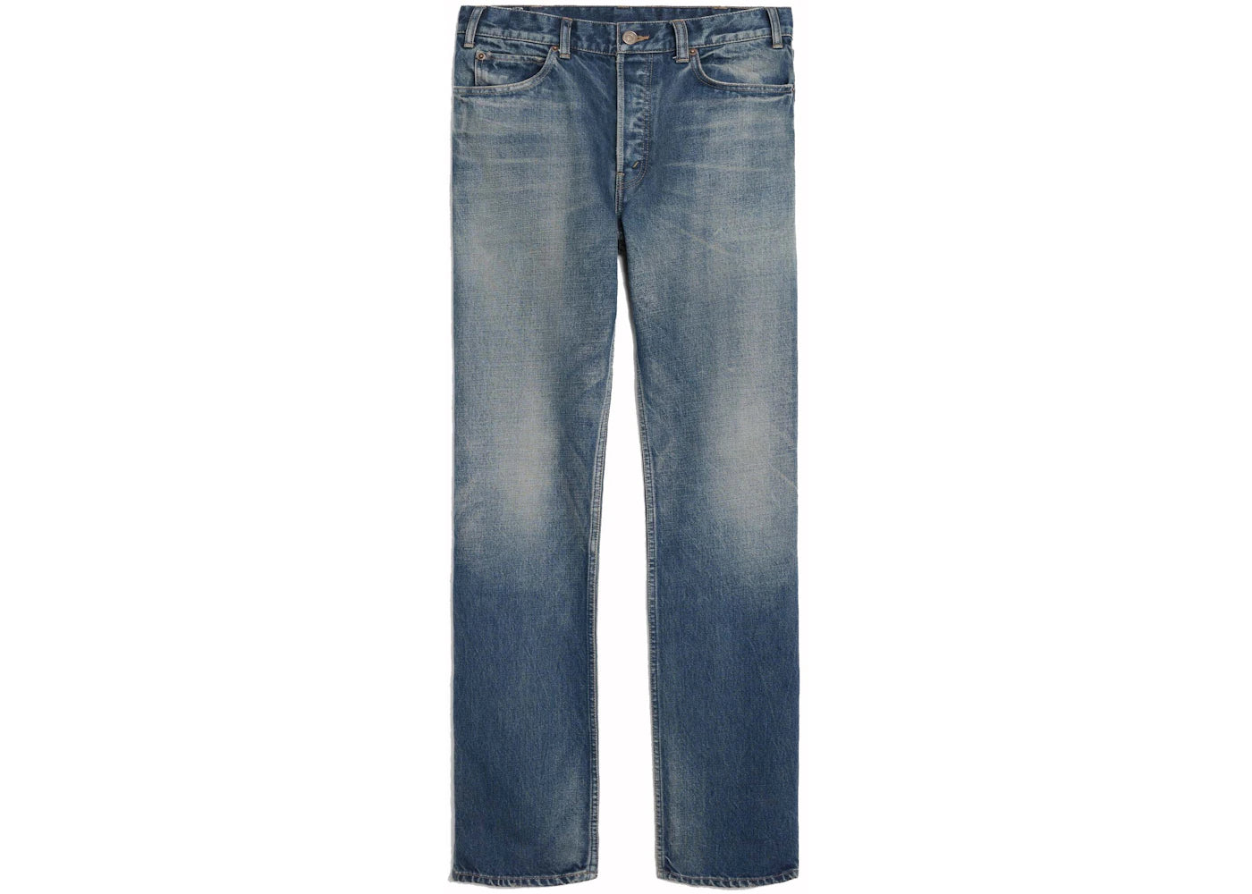 Celine Mid-Rise Kurt Jeans Trail Wash Denim