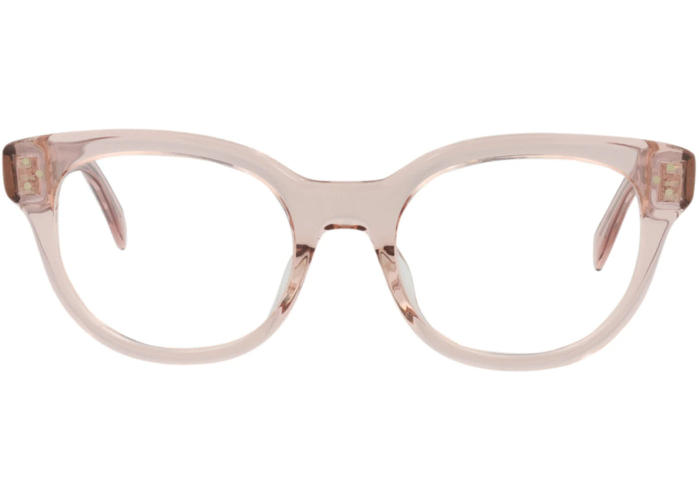 Celine Round-Frame Acetate Optical Frames Pink Pink Transparent (CL50109I-51-072)