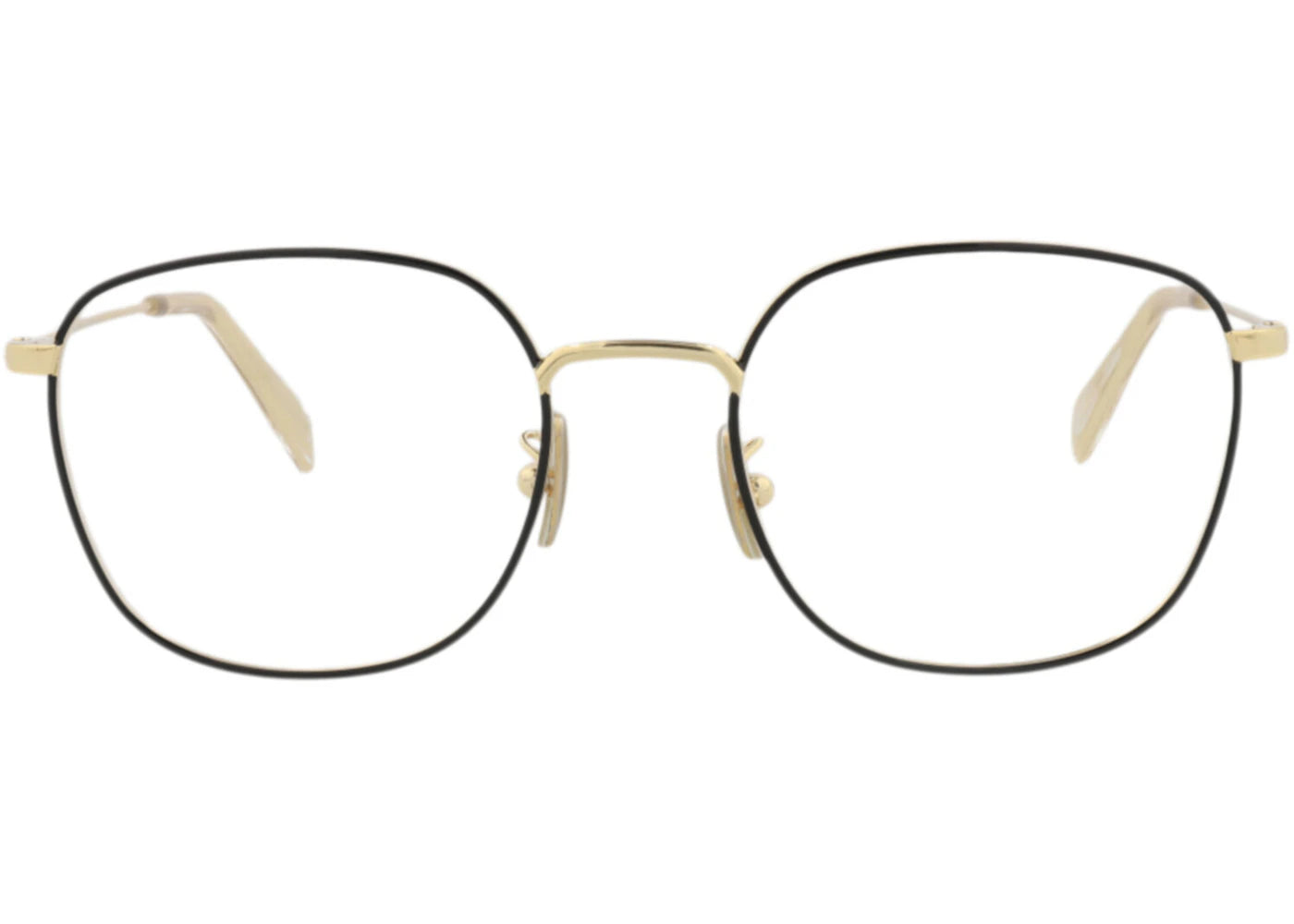 Celine Round-Frame Metal Optical Frames Gold Gold Transparent (CL50037U-52-031)