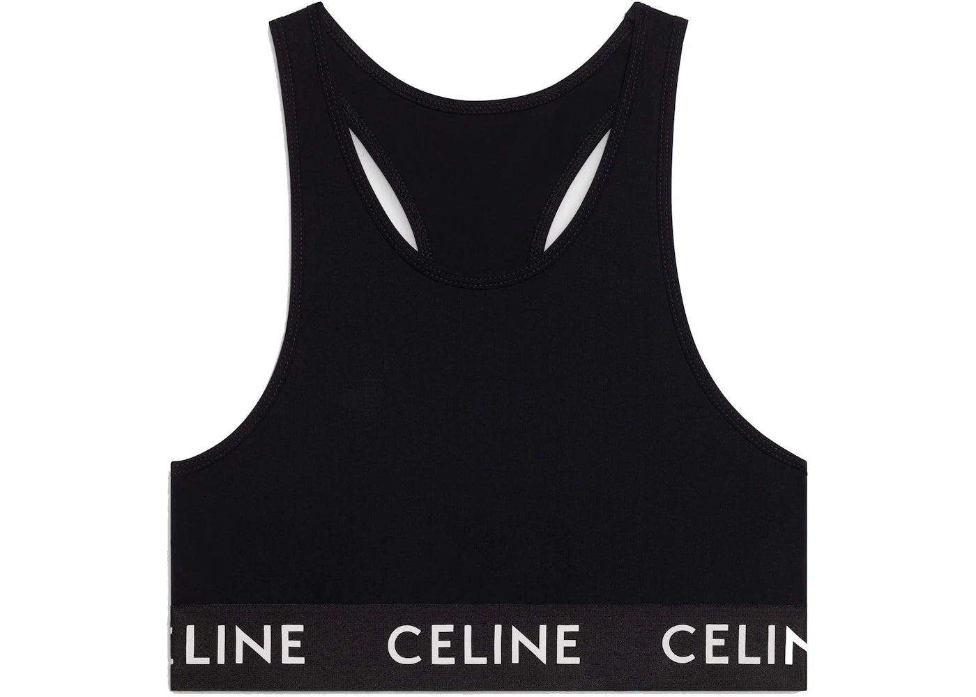 Celine Technical Jersey Bra Black