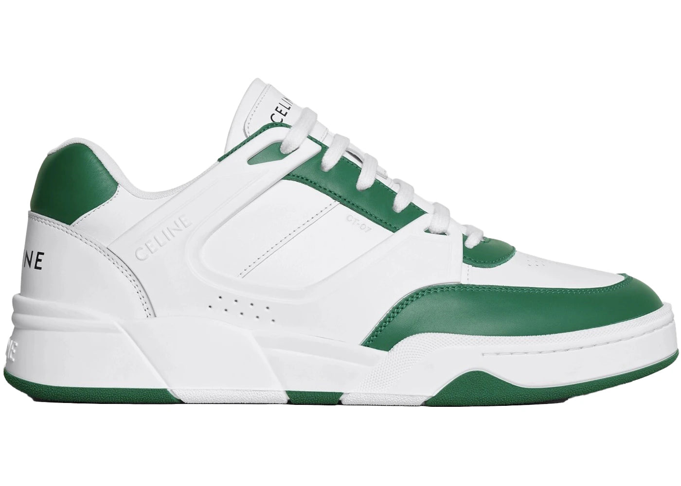 Celine Trainer CT-07 Low Optic White Dark Green