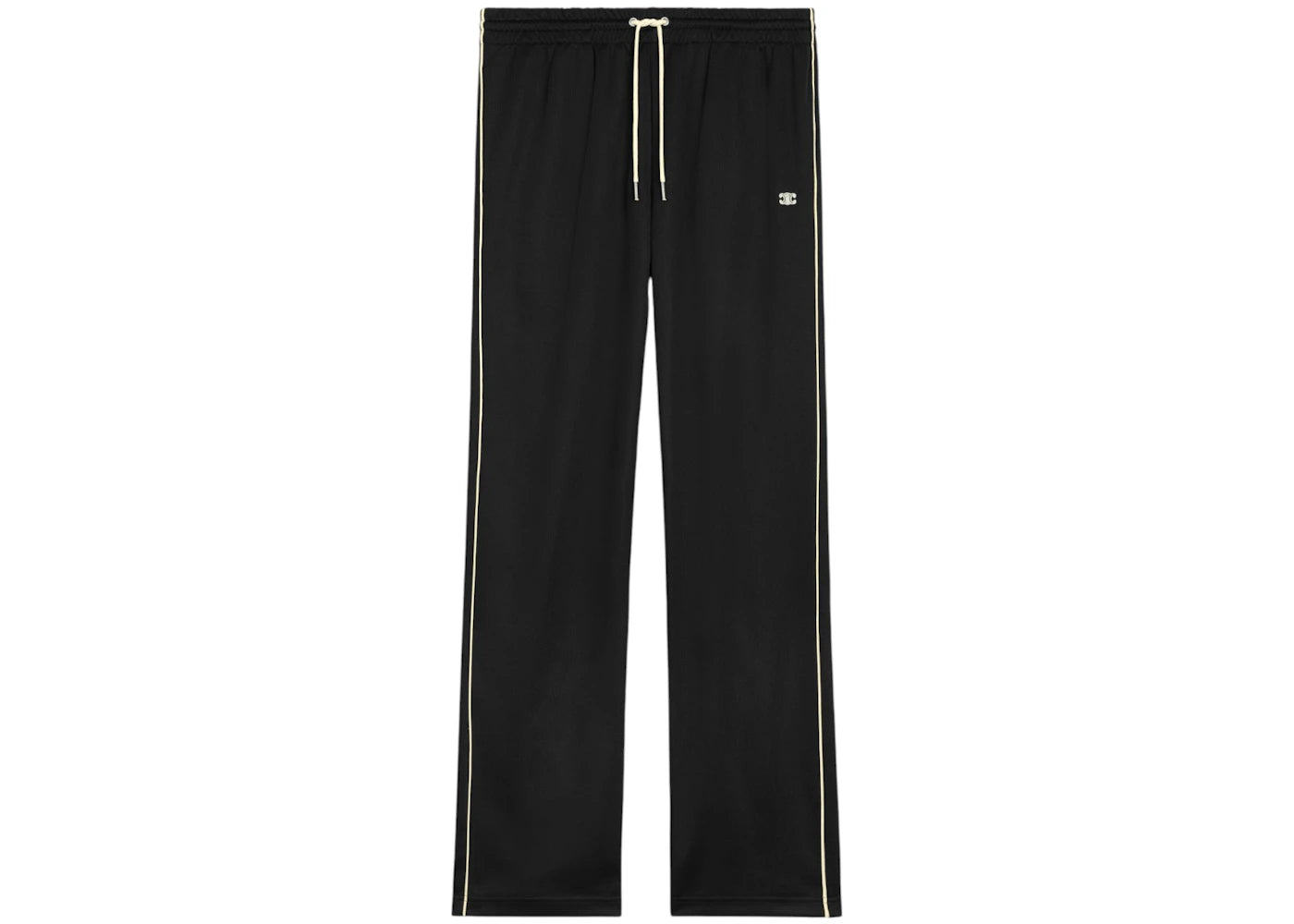 Celine Triomphe Embroidery in Double Face Jersey Track Pants Black/White