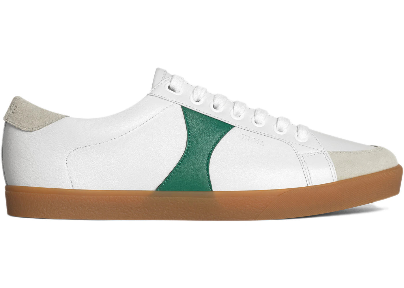 Celine Triomphe Lace-Up Sneaker White Geeen (Women's)