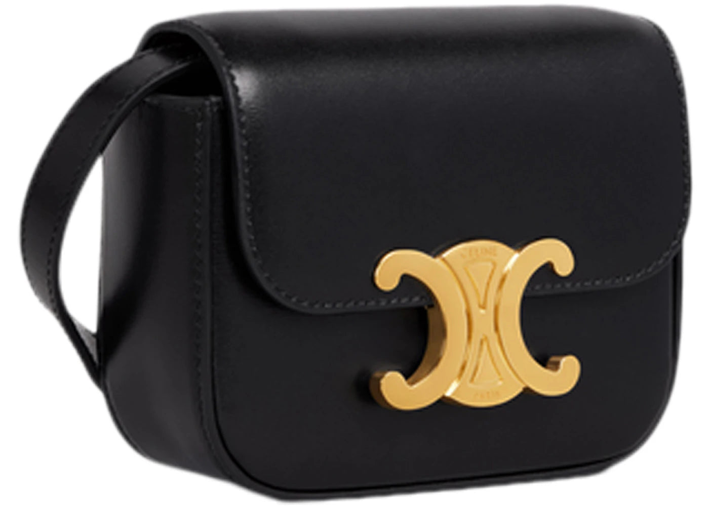 Celine Triomphe Shoulder Bag Mini Black