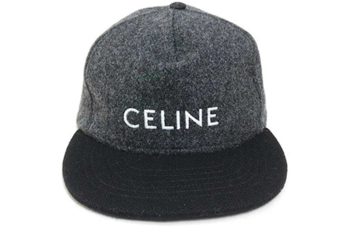 Celine Wool Cap Grey/Black
