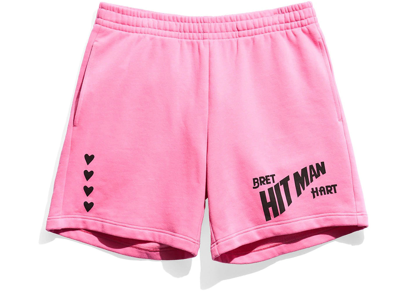 Chalk Line Bret Hart Pink Fleece (5.5 inch inseam) Shorts Pink