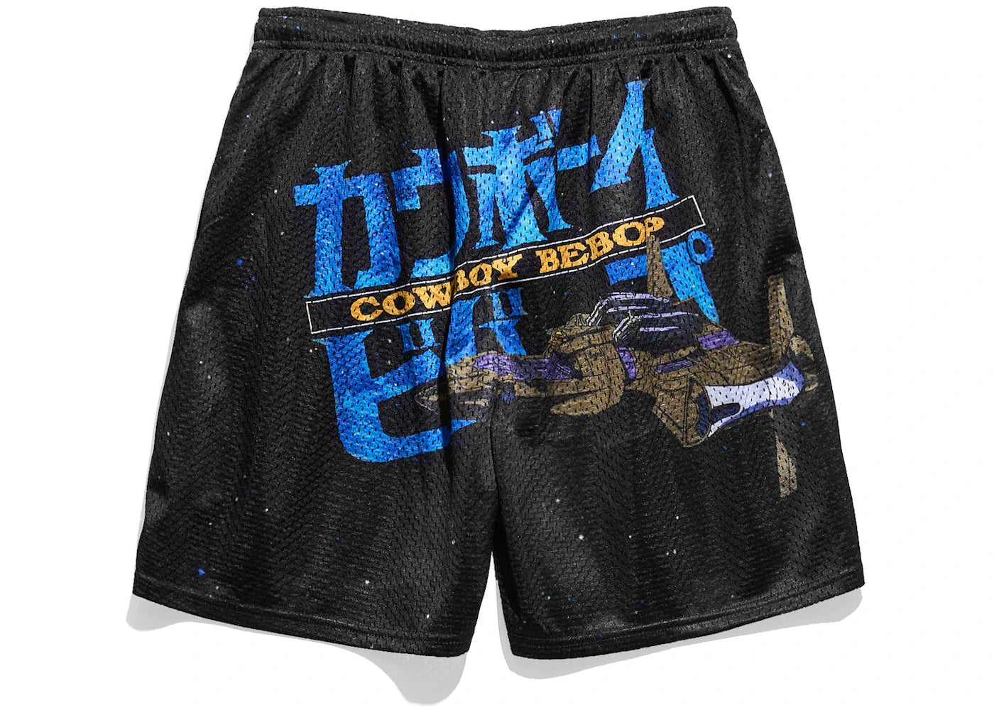 Chalk Line Cowboy Bebop Spaceship Retro Shorts Black