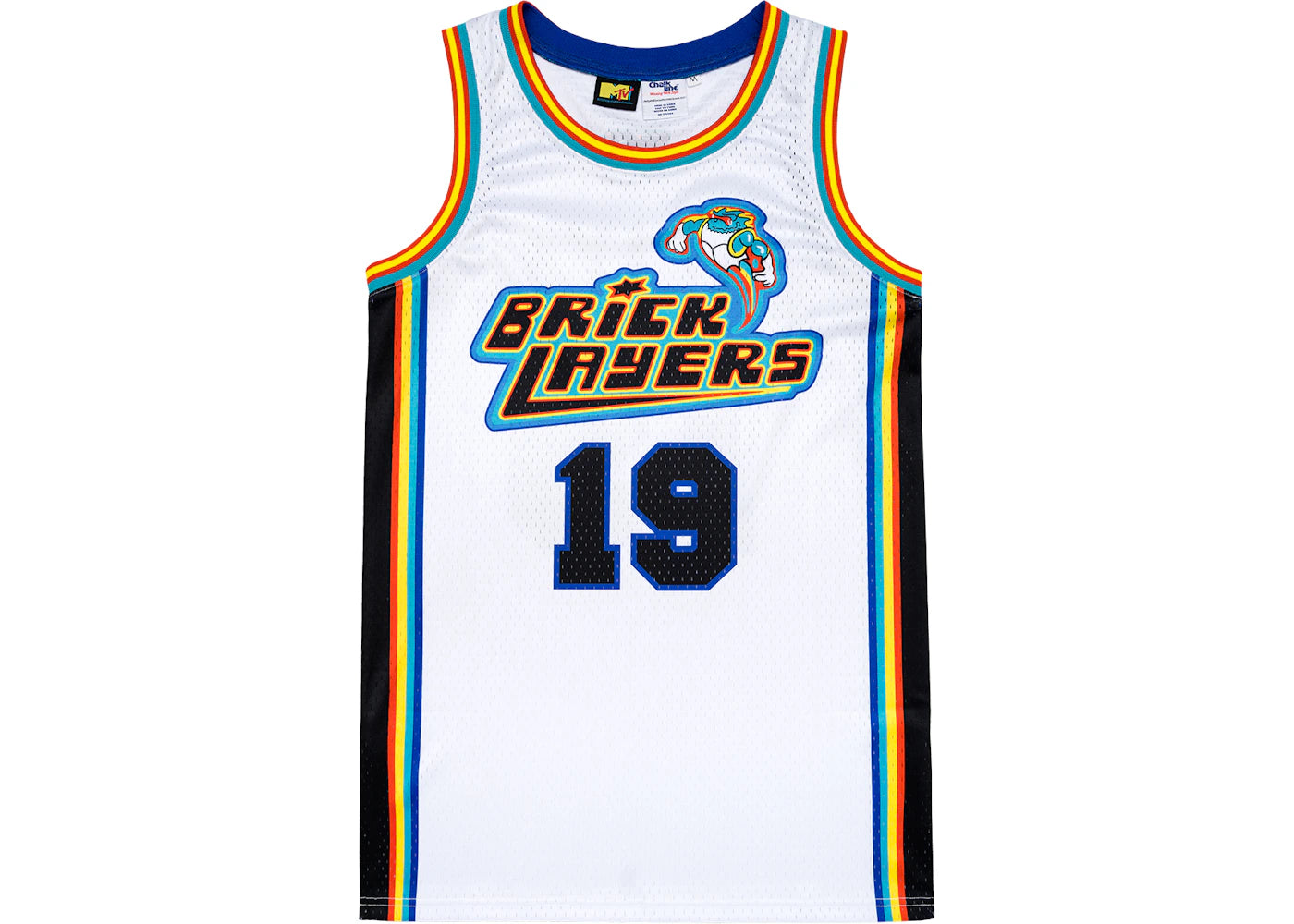 Chalk Line MTV Bricklayers X Aaliyah Retro Basketball Jersey White