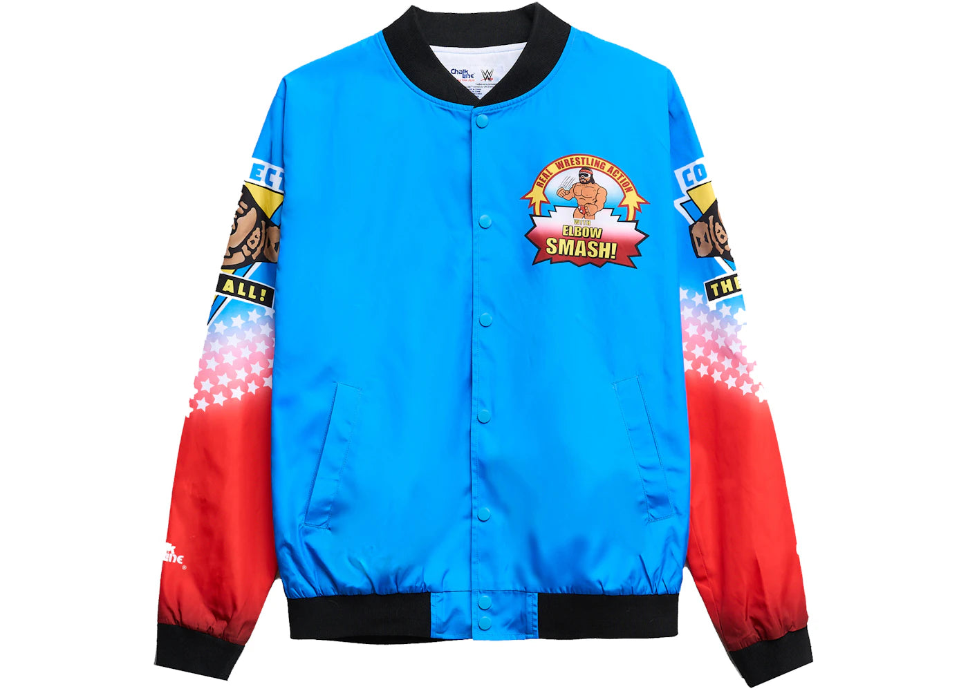 Chalk Line Macho Ring Wrestling Figure Fanimation Jacket Blue/Red/Multi