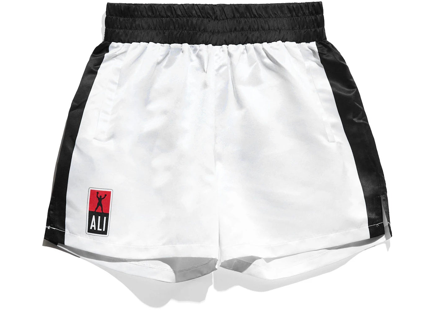 Chalk Line Muhammad Ali Satin Fight Shorts White/Black