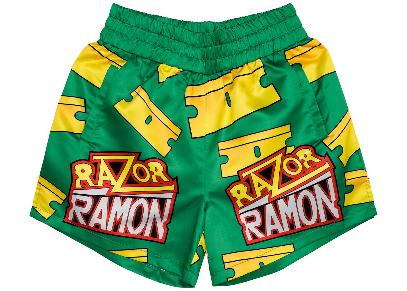 Chalk Line Razor Ramon Satin Arena Shorts Green – Side Kicks