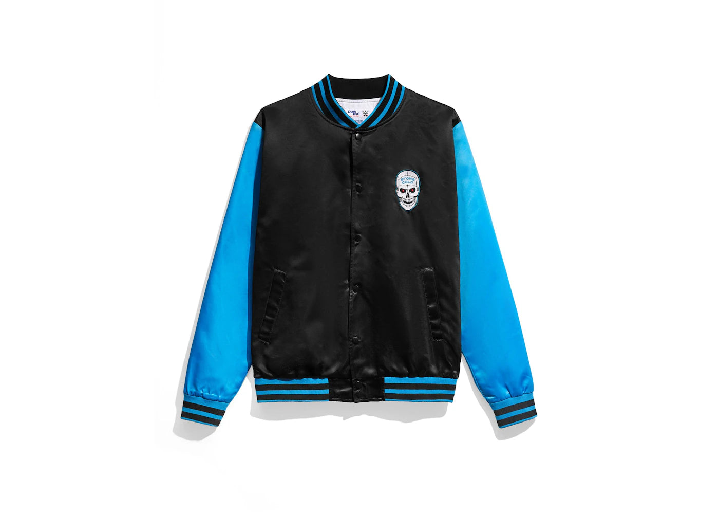 Chalk Line Stone Cold Chenille Logo Satin Jacket Black/Blue