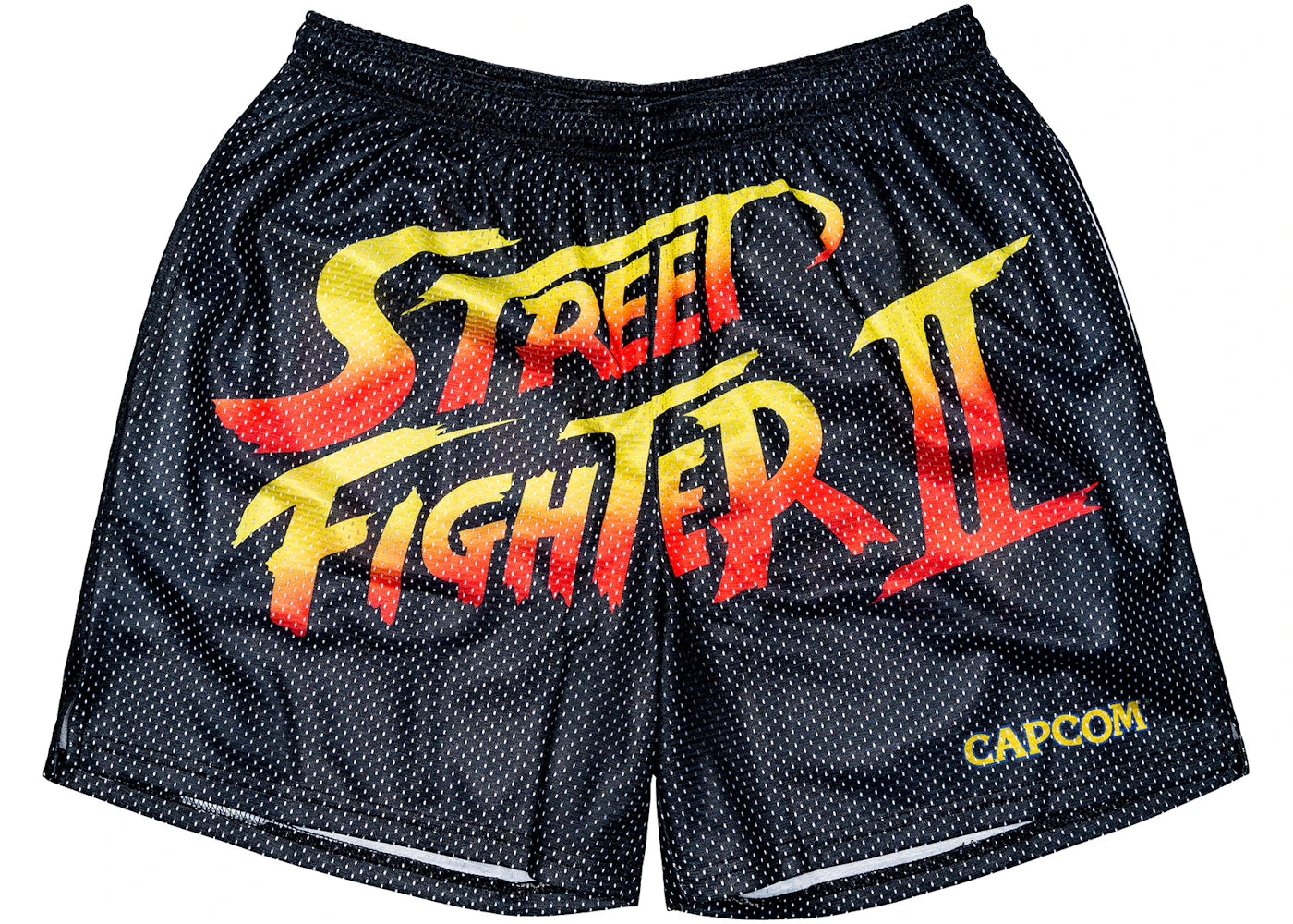 Chalk Line Street Fighter 2 Retro Logo Shorts Black