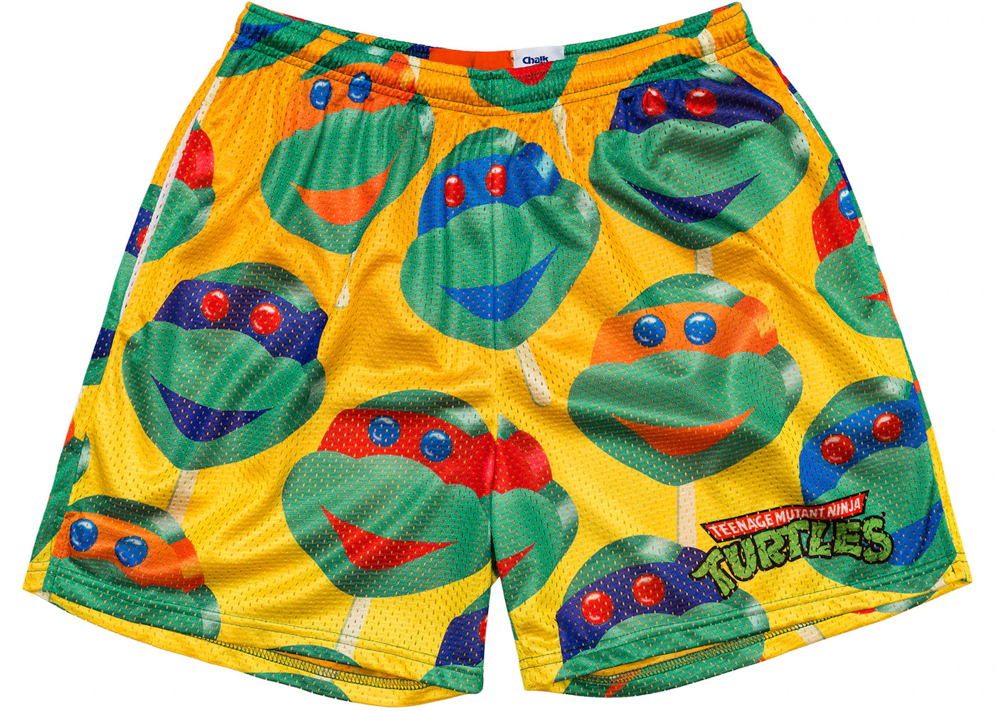 Chalk Line TMNT Retro Pop Shorts Yellow