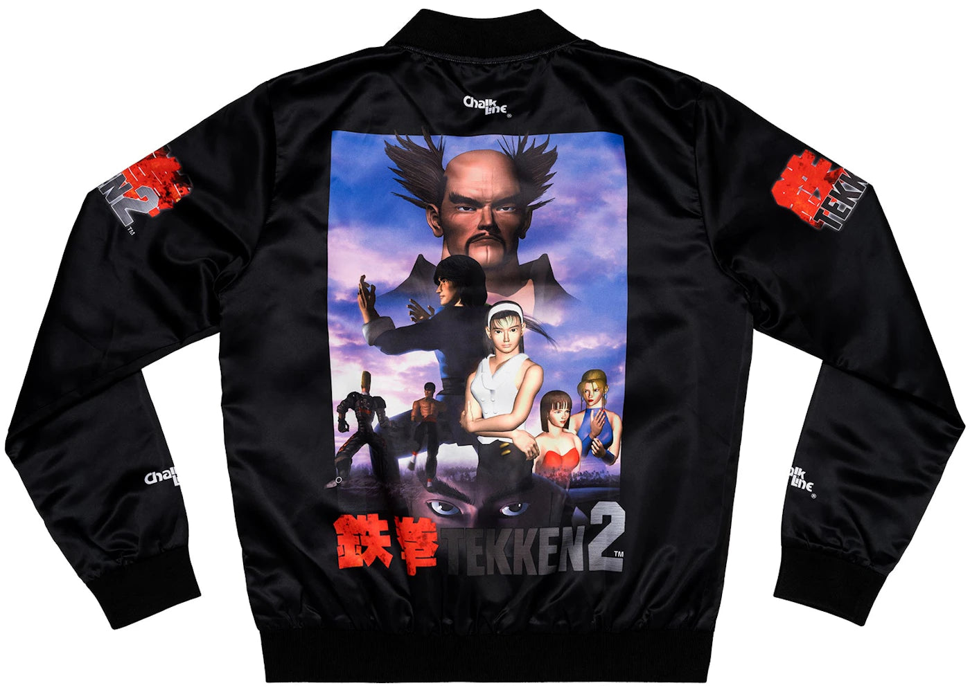 Chalk Line Tekken 2 Retro Fanimation Jacket Black