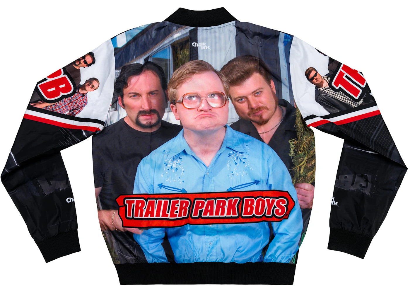 Chalk Line Trailer Park Boys Retro Fanimation Jacket Black