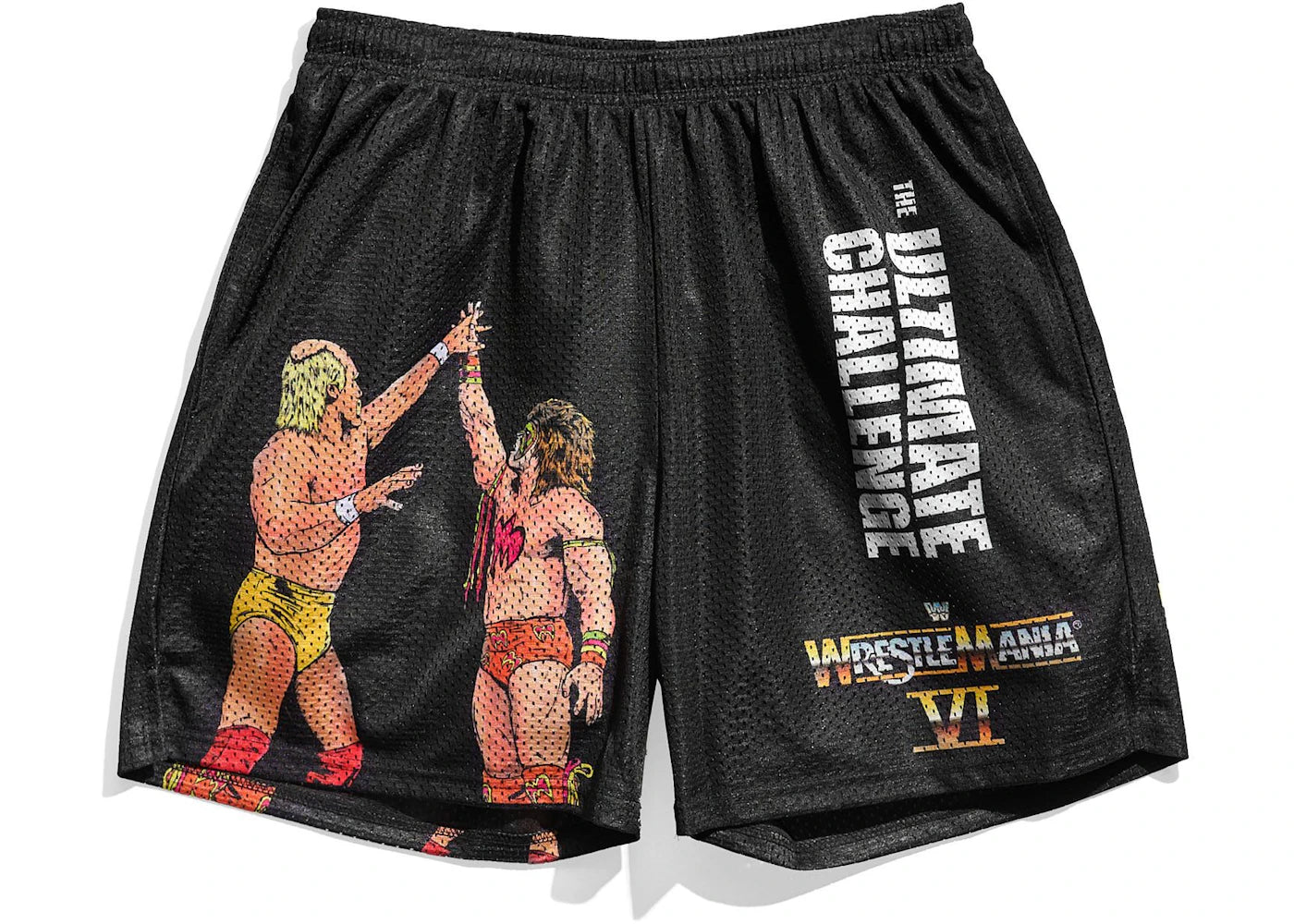 Chalk Line WrestleMania 6 Retro Shorts Black/Multi