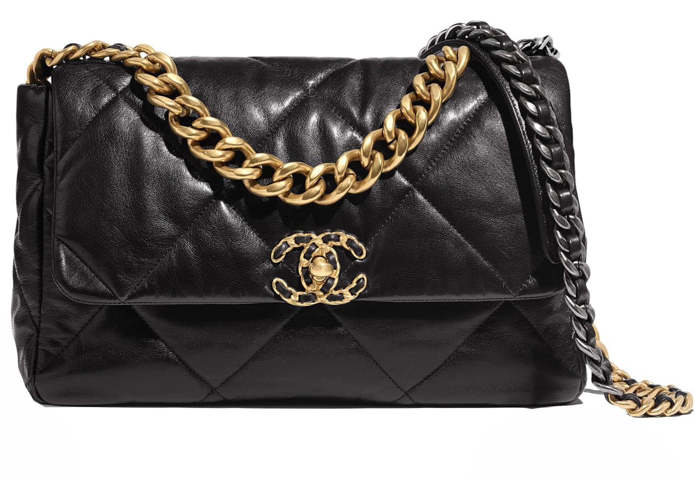 Chanel 19 Flap Bag Lambskin Large Black