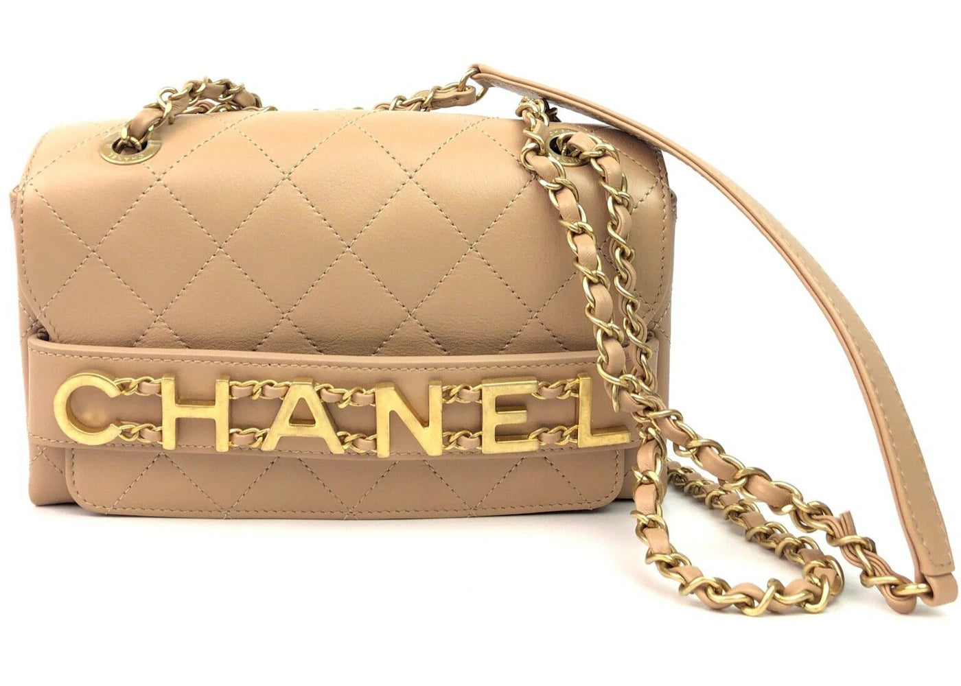 Chanel 20P Flap Bag Nude