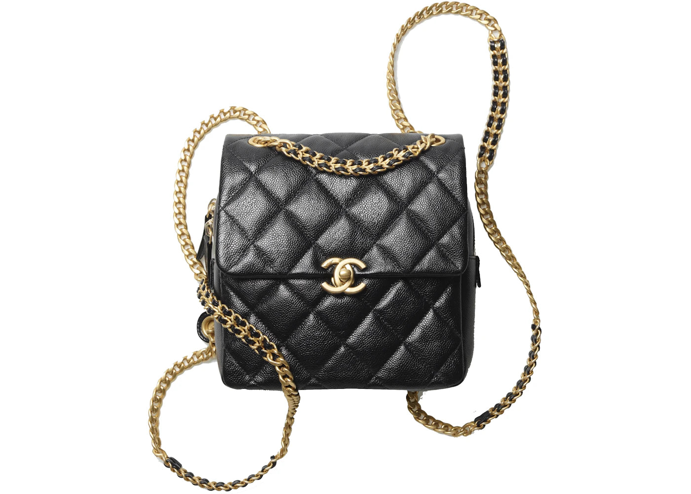 Chanel Backpack With Chain Black