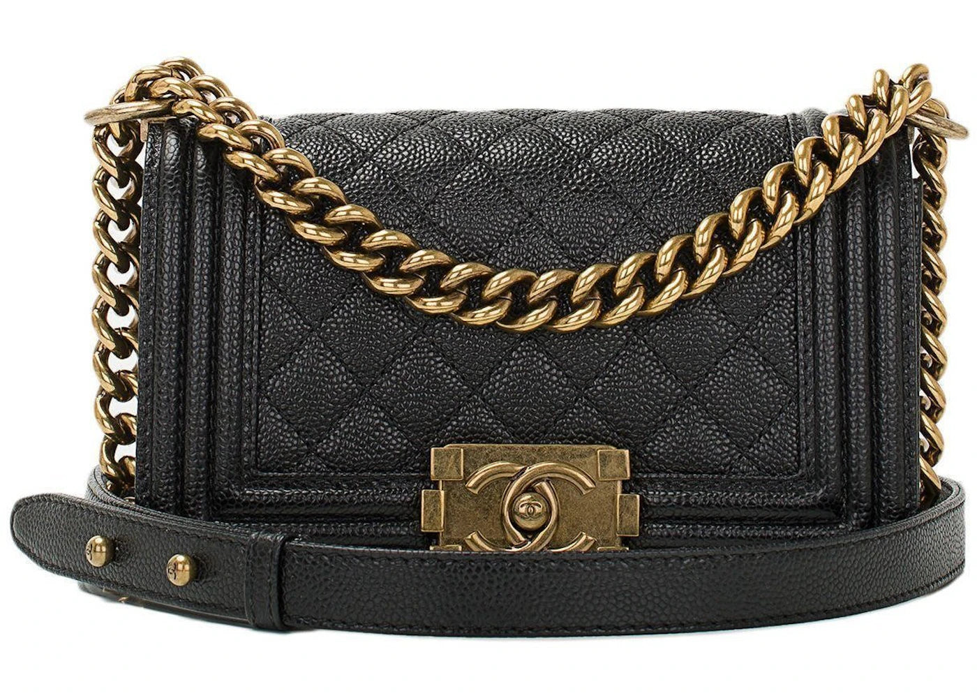 Chanel Boy Flap Quilted Small Black