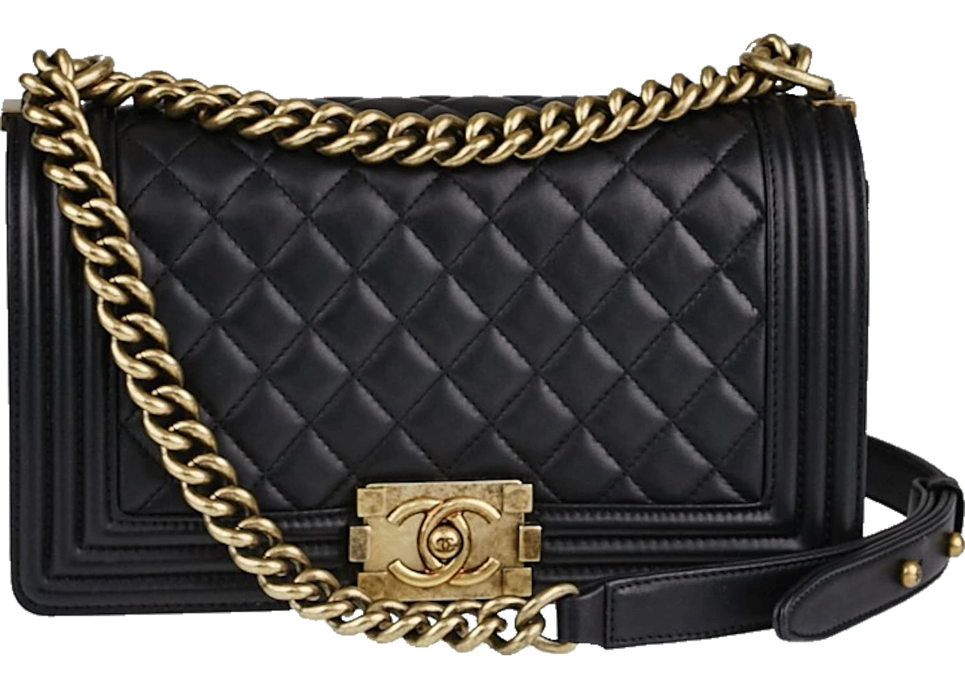 Chanel Boy Flap Quilted Medium Black