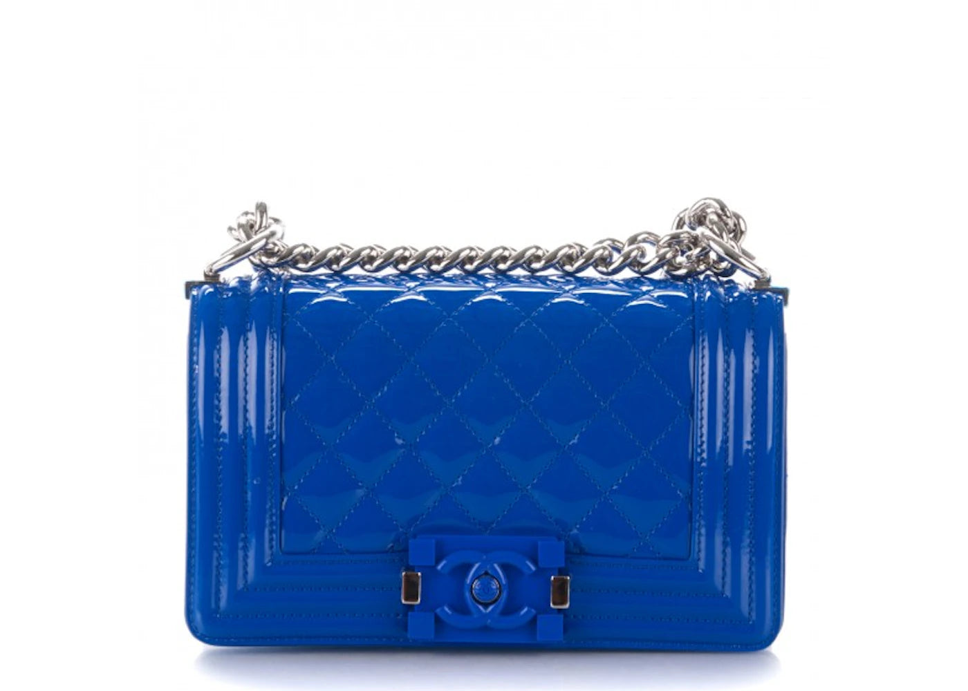 Chanel Boy Flap Quilted Small Bright Blue