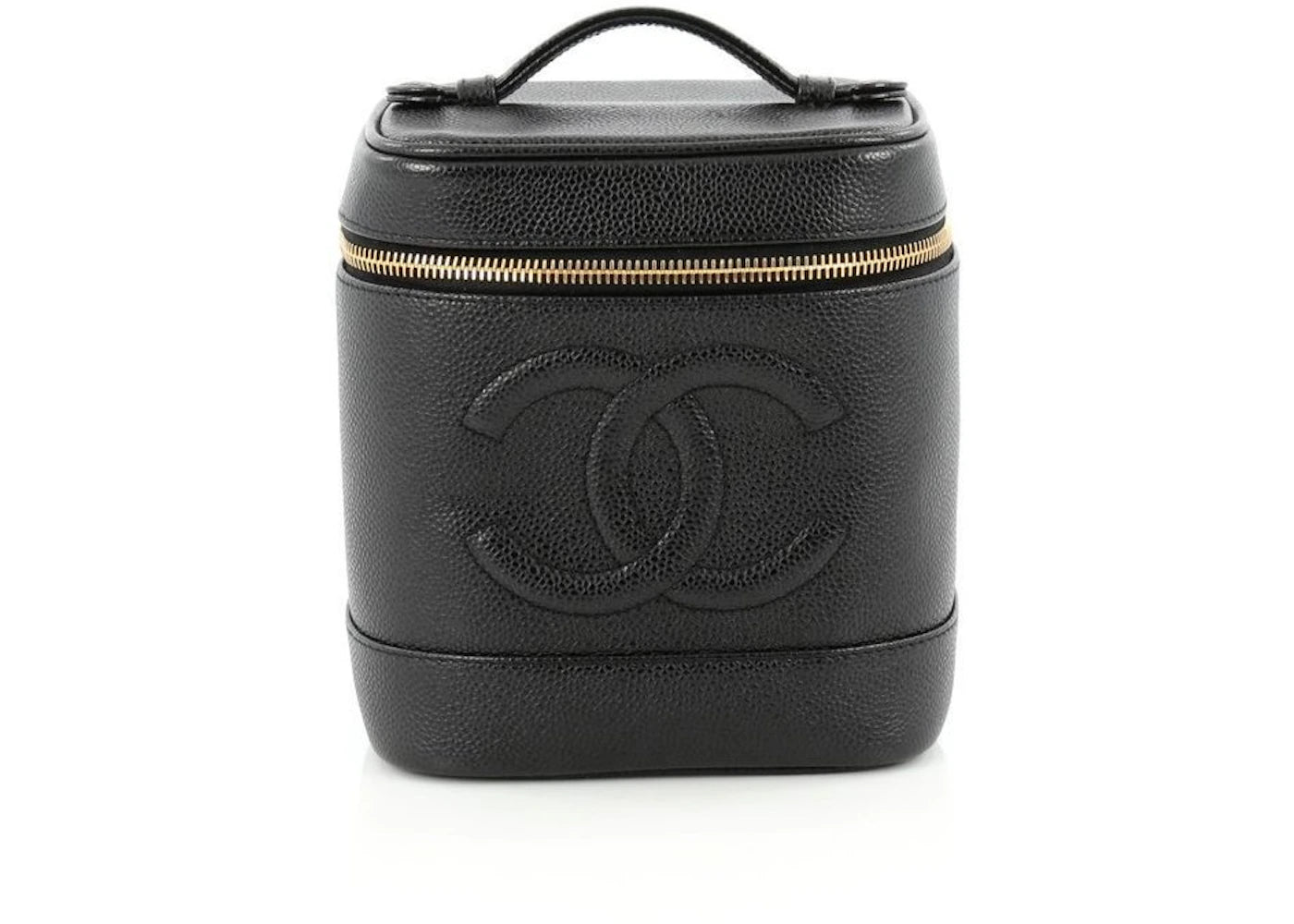 Chanel CC Cosmetic Case Tall Black