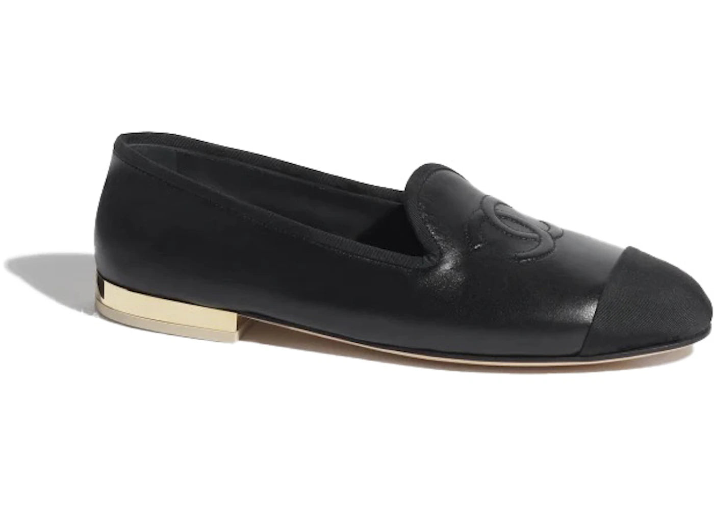 Chanel CC Loafers Black Lambskin