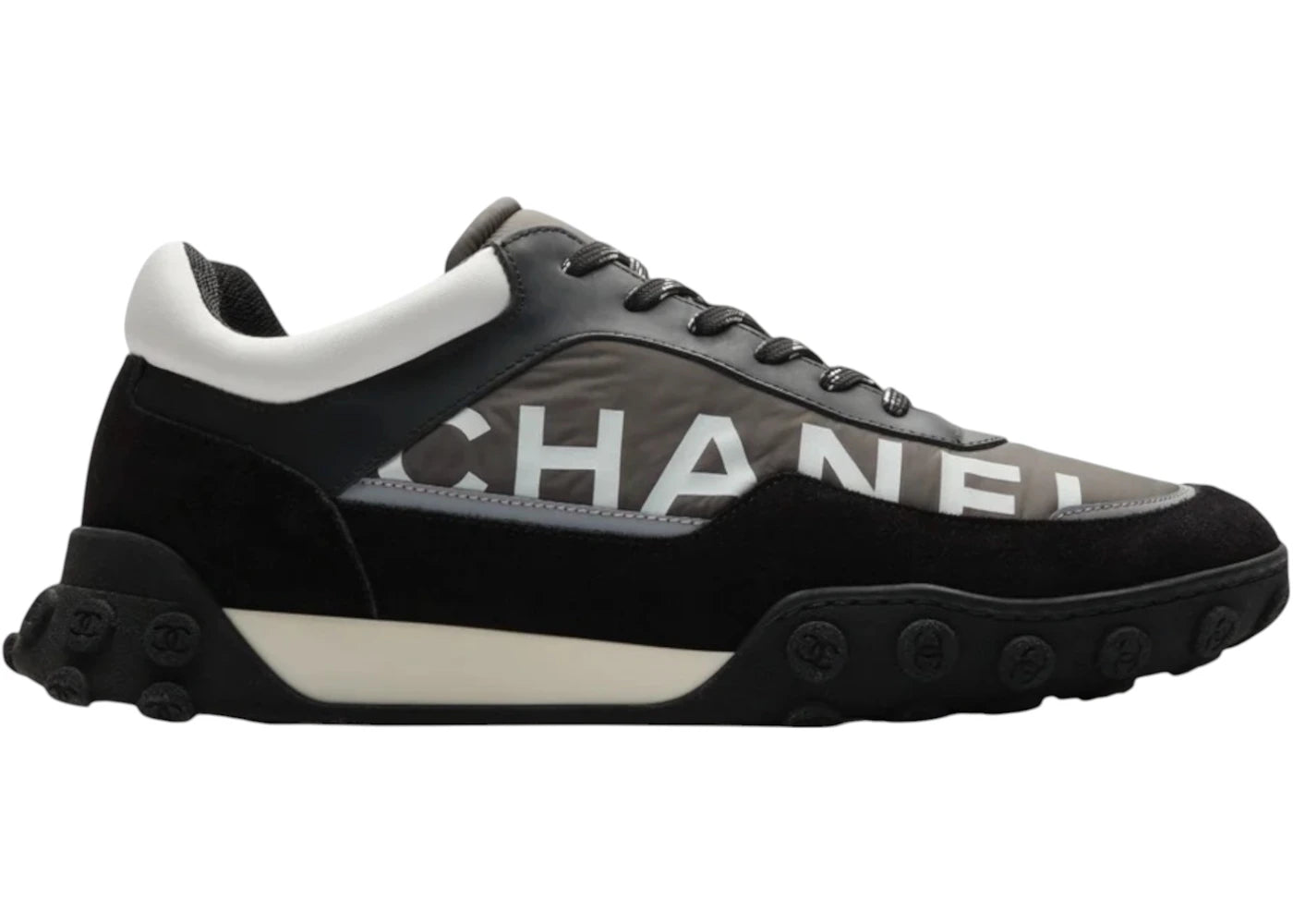 Chanel Black White Chanel Logo Low Top Black/White