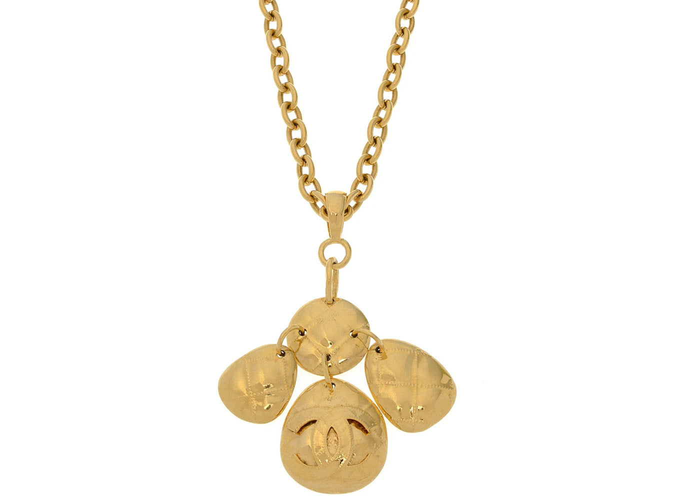 Chanel CC Logo Necklace Gold