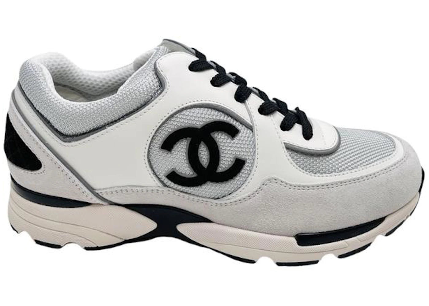 Chanel CC Logo Trainer White Leather