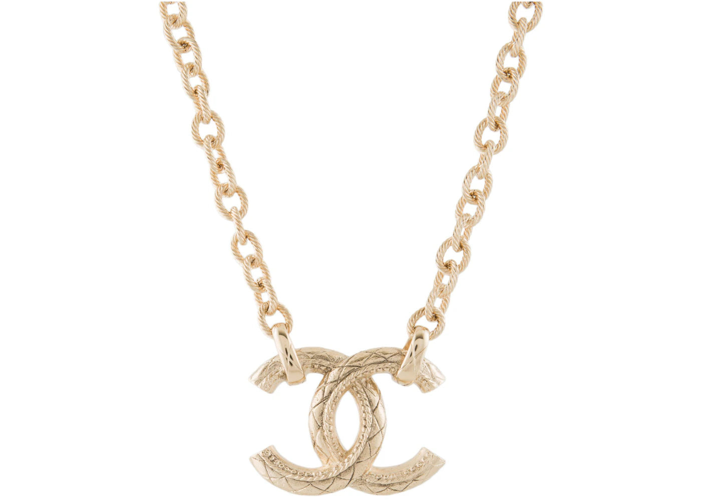 Chanel CC Pendant Necklace Gold