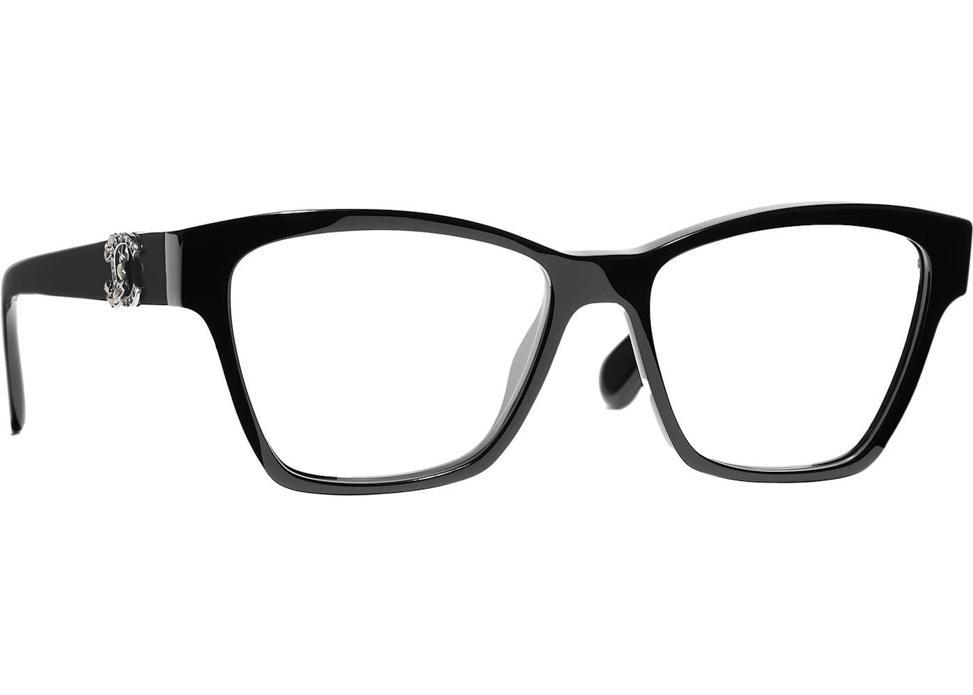 Chanel Cat Eye Eyeglasses 52mm Black (3420QB C501)