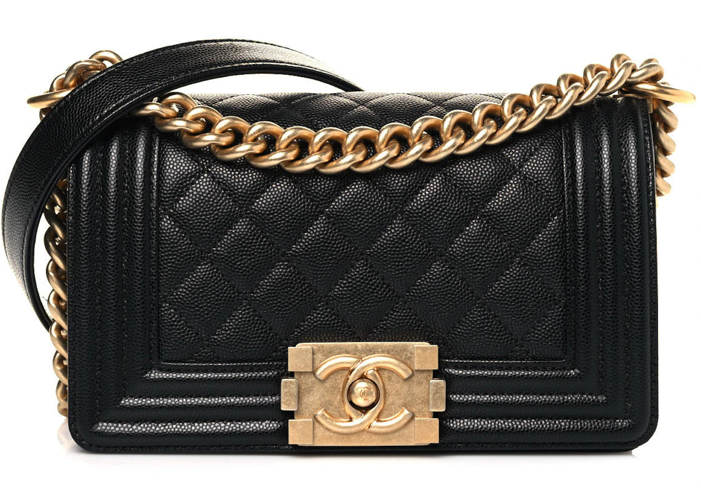 Chanel Caviar Quilted Boy Flap Small Black