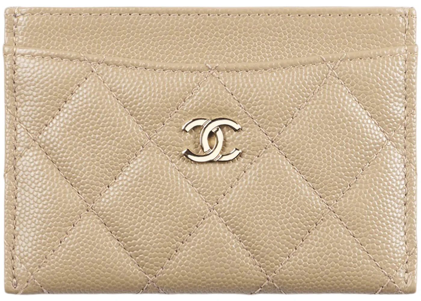 Chanel Classic Card Holder AP0213 Beige