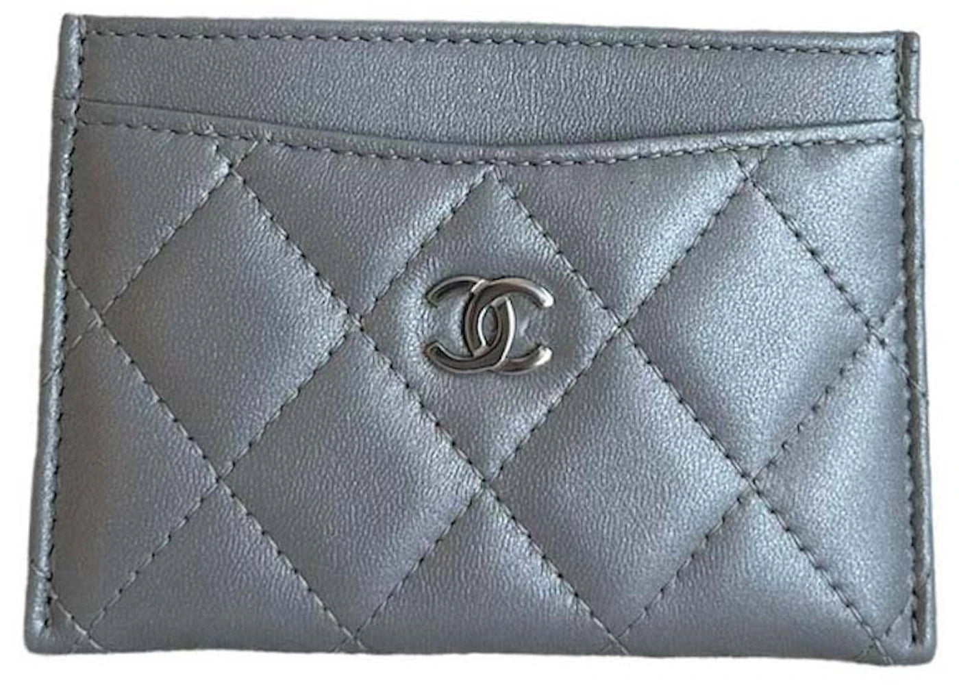 Chanel Classic Card Holder Silver (AP0213)