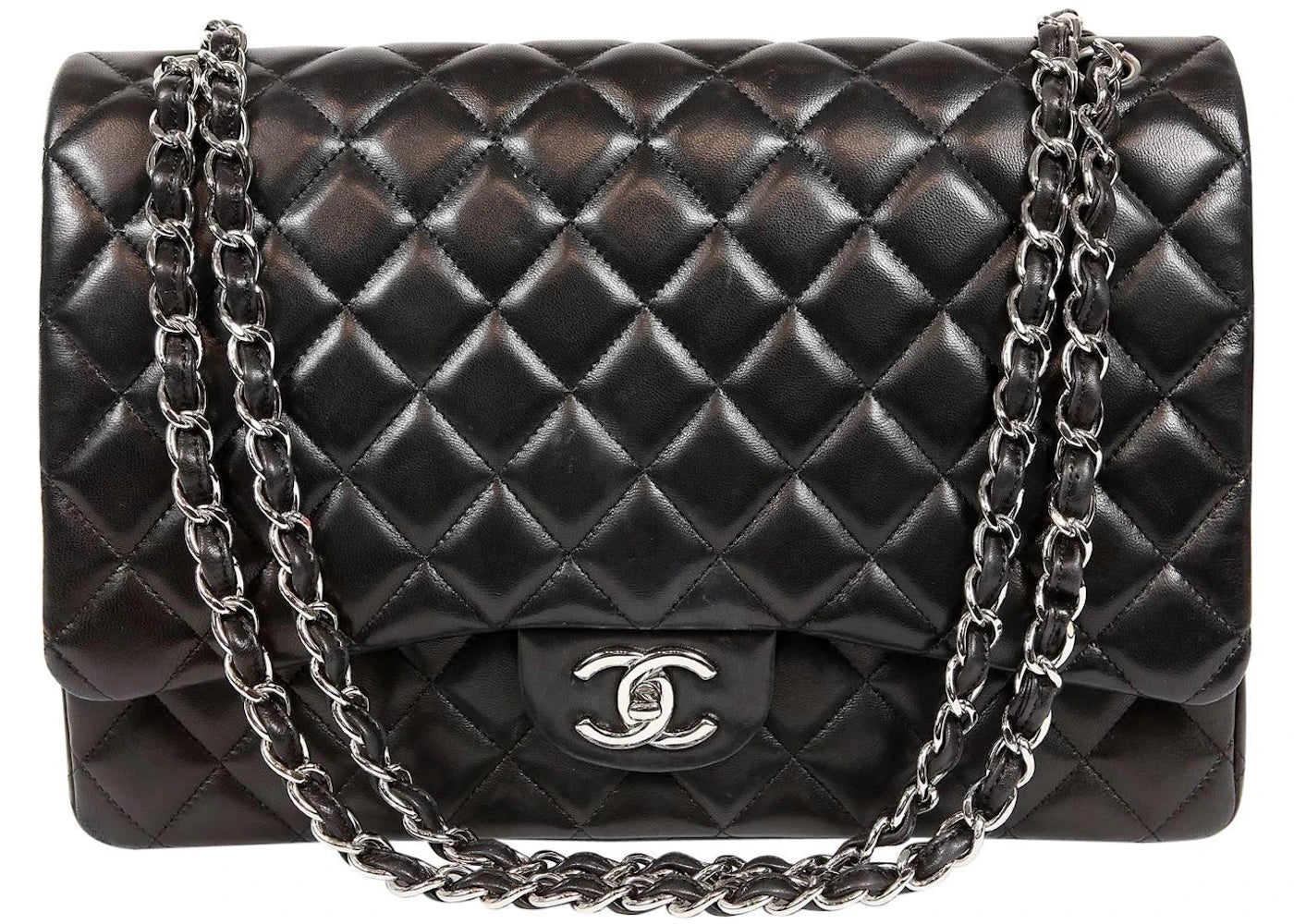 Chanel Classic Double Flap Quilted Maxi Black