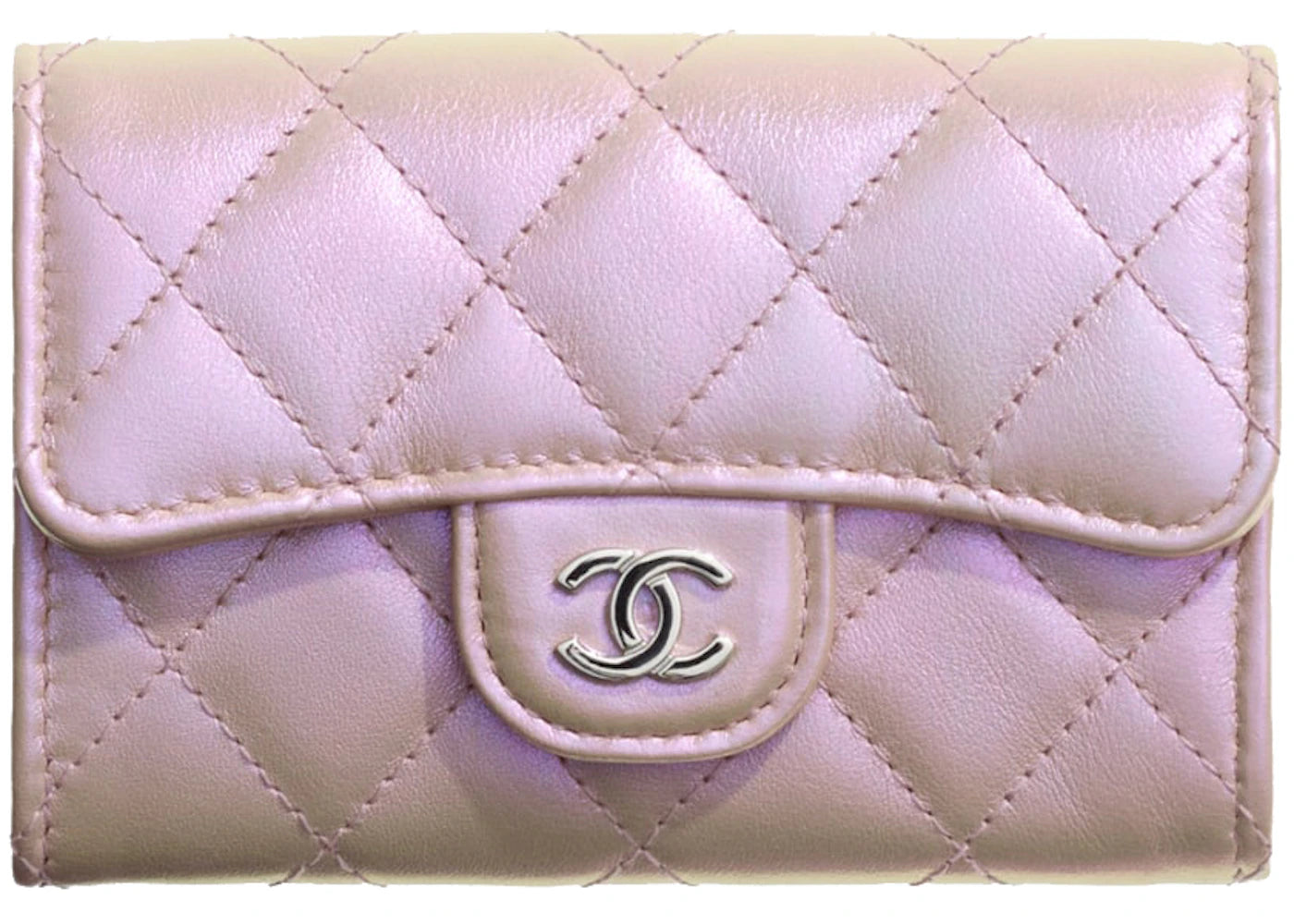 Chanel Classic Flap Card Holder Light Pink