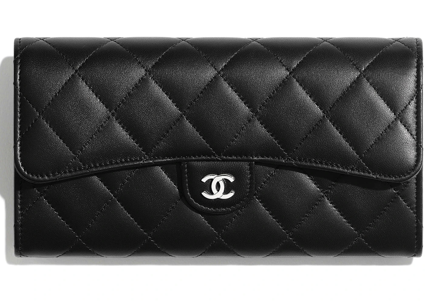 Chanel Classic Flap Wallet Quilted Long Black