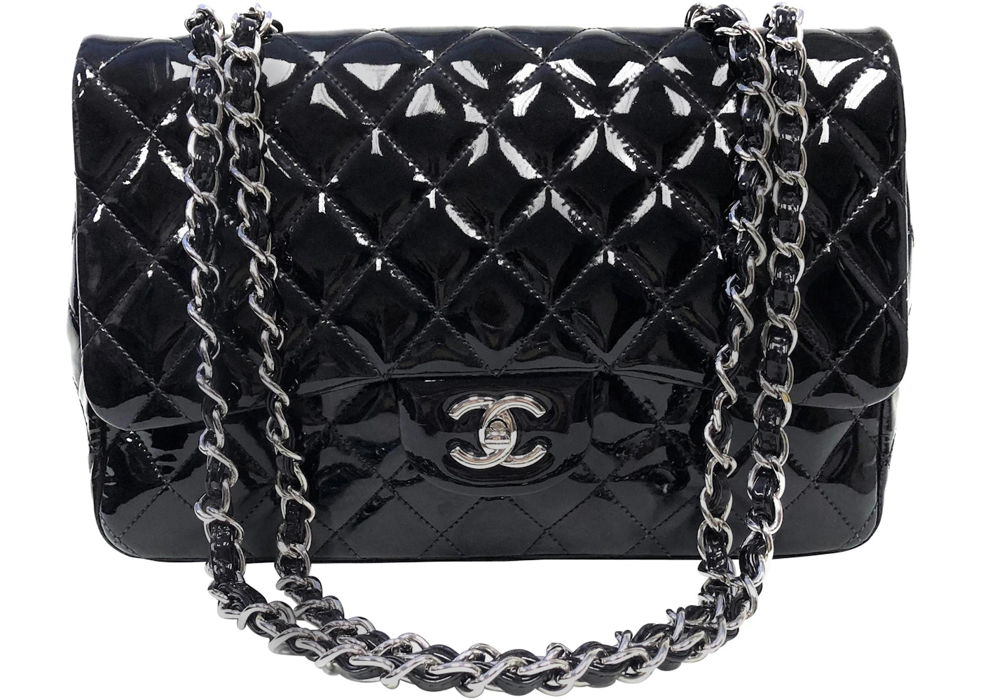 Chanel Classic single flap Quilted Jumbo Black